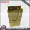 Twist Handle Bags - 25ea - White Paper Bags with Handles glossy laminated gold custom paper bag