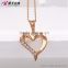 bridal jewellery hot new products for 2016 heart shape jewelry sets rose gold plated custom jewelry set
