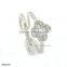 Five Anniversary Diamond Ring Antique Copper Split Rings For Women