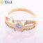 Hot sell fashion jewelry rings , women gold plated soccer diamond women ring for engagement/