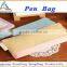 Fashion Plain Linen Fabric Pencil Case / Pen Bag
