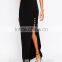 Thigh split korean fashion pattern latest long skirt design