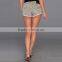 2015 popular young lady leopard grain sexy women short jeans JXQ191
