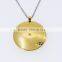 magnetic stainless steel heart pandant+gold foil+infrared powder
