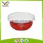 Factory direct made custom logo printed tin rice bowl with lid