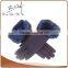 Big Fur Lined Micro Velvet Gloves For Cold Weather