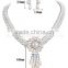 Luxury Pearl Long Chain Jewelry Set Bridal Jewelry heavy indian bridal jewelry sets