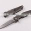 OEM TC4 Titanium alloy folding knife with D2 blades