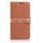 Wholesale litchi texture magnetic flip wallet case for samsung galaxy c7