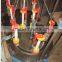 three shares leather belt braiding machine