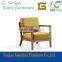 2016 comfortable modern deisgn wood frame upholstered fabric leisure chair for sale