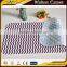 Zig zag high quality modern EPVC eco-friendly commercial logo bath mat