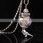 Real Dandelion Seed Jewelry Crystal Glass Ball Dandelion Necklace Alloy Chain Pendant Necklaces For Women