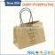 Tear resistant Cmyk printing brown kraft paper bag wide base with your own logo