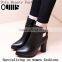2016 Sexy Round Toe Chunky Heel Ankle Boots Women Sexy Chunky Pumps Shoes PQ4385