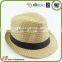 Retro Summer stripped hot sale sun straw cowboy formal hat