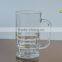 High quality and cheap clear beer glass steins/beer glass mugs/drink glass cup German glass steins