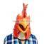 Halloween newest dress up head Latex material big rooster mask for cosplay