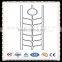 Decorative aluminium flower for balcony railing use