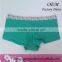 Mature Ladies Underwear Slim Bright Color Green Lingeries Superme Women Underwear of 100 Cotton