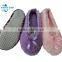 woman knitted soft TPR dance shoes and ballet slippers