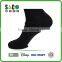 white tiger letters jacquard solid black low cuff cotton sports socks