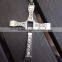 Fashion 316L stainless steel fast and furious gold cross necklace