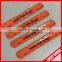 bulk orange color reflecive pvc kids wristbands with custom printing