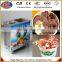 2015 Flat Pan Frozen Yogurt Real Fruits Stir Ice Cream Rolls Machine