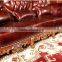Luxurious Classic Solid Wood Hand Carved Leather Sofa, Hotel lobby Leather Sofa Set(MOQ=1 SET)