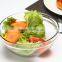 OEM Glass fruit bowl glass vegetable bowl borosilicate glass bowl