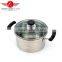 High Quality Stainless Steel Steamer Cooking Pot With Hollow Handles and Metal Lid