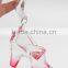 Acrylic transparency and red crystal shoe deoration for Valentine's Day