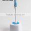 New design toilet brush plastic cleaning brush sets with TPR holder