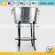 Garden Galvanized Ice Cube Bucket Metal Beverage Bucket