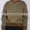latest design spring cotton short green sweater for men