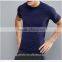 OEM Sportwear T Shirt New Design Dry Fit SPORT Short Sleeve Compression Top In Navy