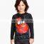 Hot sale long-sleeved sublimation t-shirt wholesale