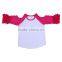 100% cotton boutique clothes boy girls unisex raglan toddler clothes