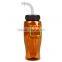 USA Made 27 oz Transparent Sports Bottle With Straw Lid - BPA/BPS-free, FDA compliant and comes with your logo