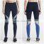 Latest Hot Selling Comfortable Fabric Running Tights Woman Leggings With Breathable Mesh Panels