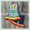 2017 popular series baby girl sleeveless back to school o-neck with lace fioral print ruffle clothes outfits pictures
