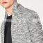 Mens fashion chunky wool heavy knit thick cardigan sweater from OEM factory