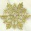 Hot Sale christmas tree Snowflakes plastic christmas plastic glitter hanging snowflake ,christmas decorations