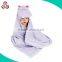 custom swaddle bamboo hooded baby blanket plush elephant blanket
