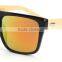 High Quality Cheap Bamboo Sunglasses PC Frame Mirror Lenses Sunglasses WPB1037
