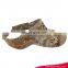 outdoor activities camo pattern cool visor caps with fish skull logo 2D embroidery