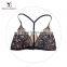 High Quality Mature Women Wholesale Lingerie Bulk Crochet Lace Unlined High-neck Bra