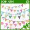 wholesale gift custom logo polyester fabric bunting string banner flag