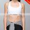 Newest top sell girl seamless back crossing yoga bra gym shockproof sport bra